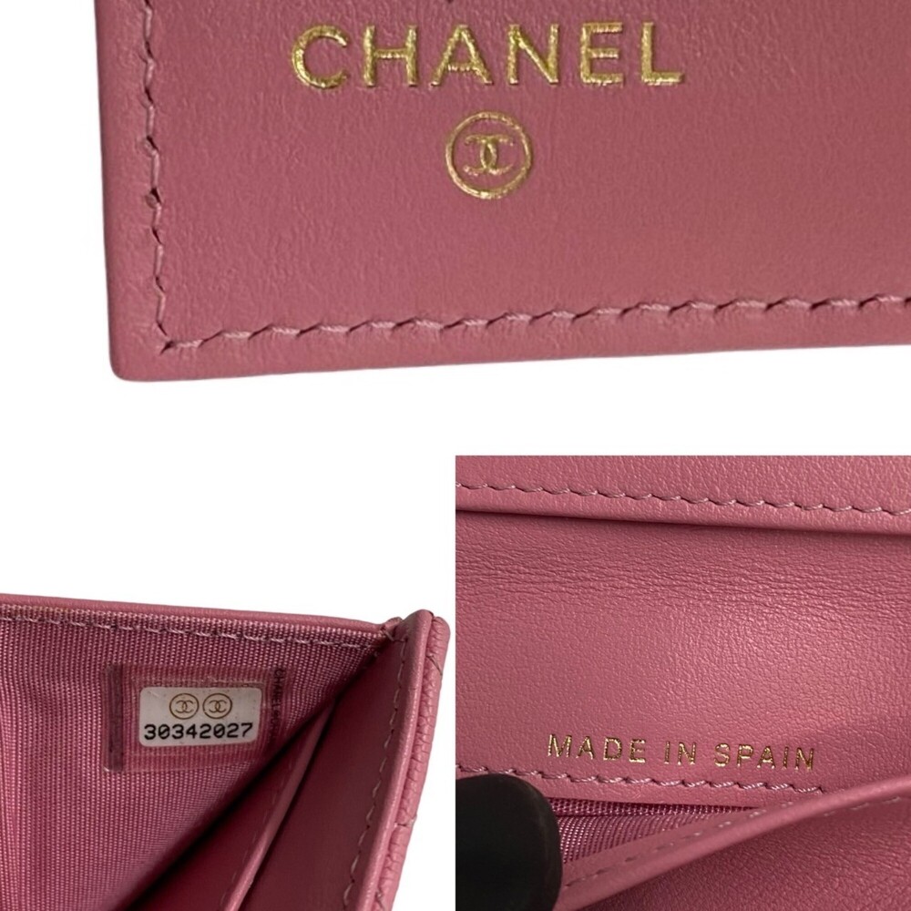 CHANEL Pink Caviar Leather Wallet - Picture 2 of 9